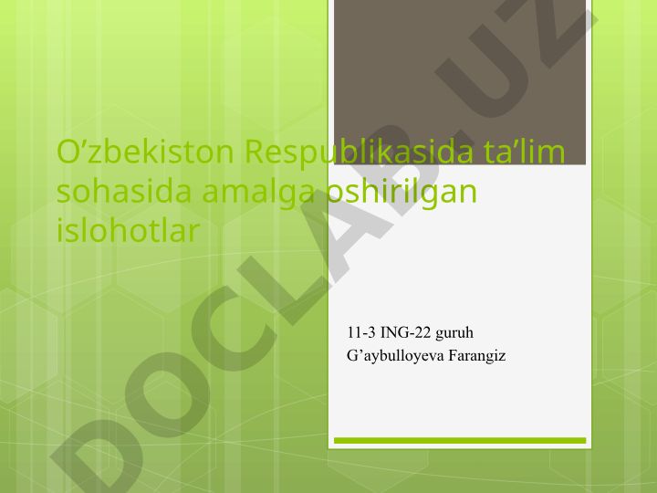 Mustaqillik yillarida ilm-fanning rivojlanishi va ta'lim sohasidagi islohotlar