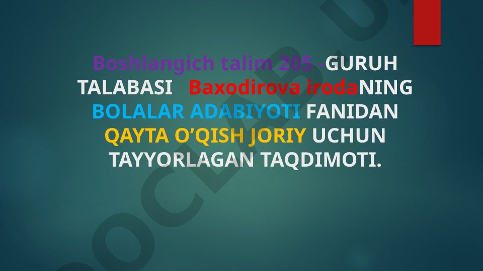 Qambar Õtayev ozod va obod vatan kuychisi