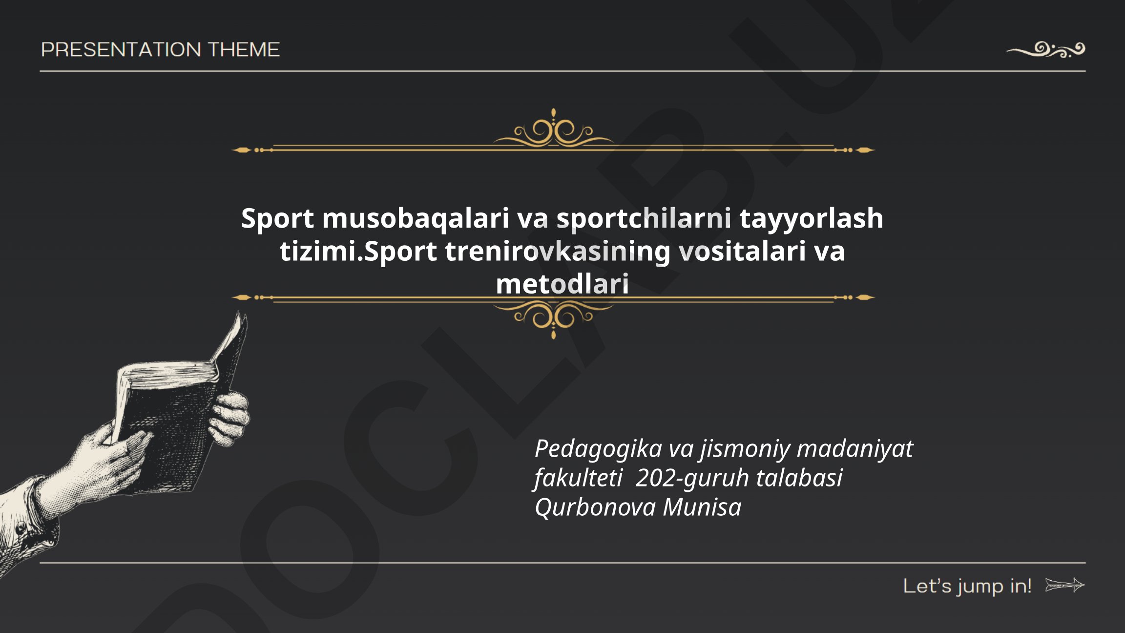 Sport musobaqalari va sportchilarni tayyorlash tizimi