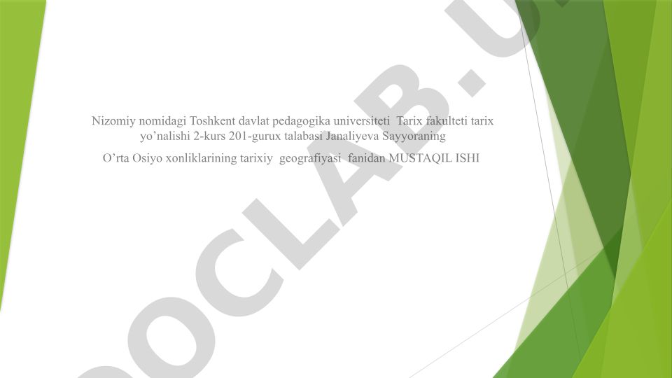 Qo'qon xonligining tarixiy geografiyasi
