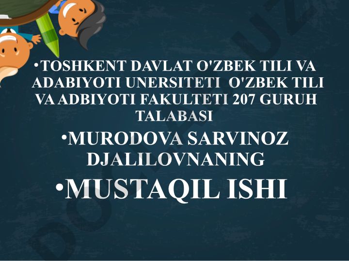 O'quvchilarning aqliy tarbiyasi