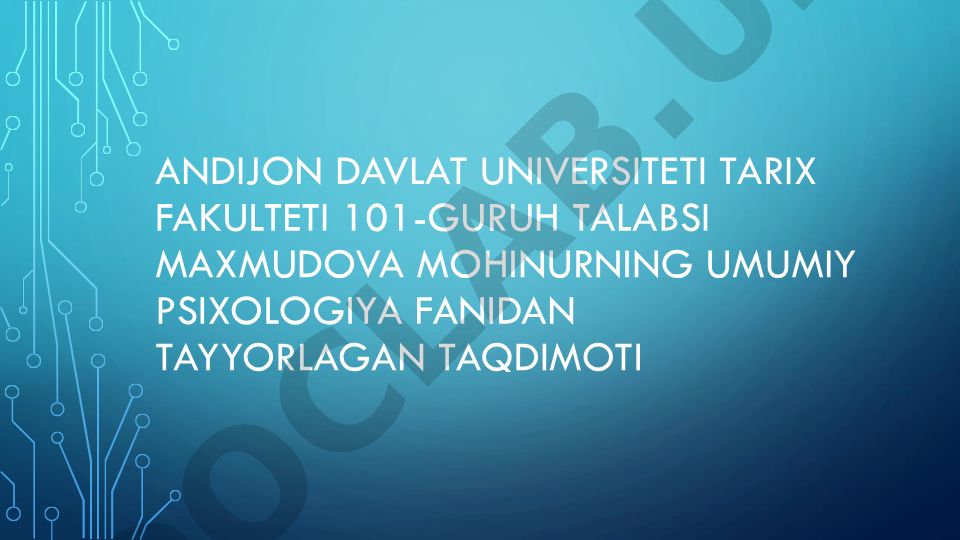 Maktab yoshidagi bolalarni psixik rivojlanishi