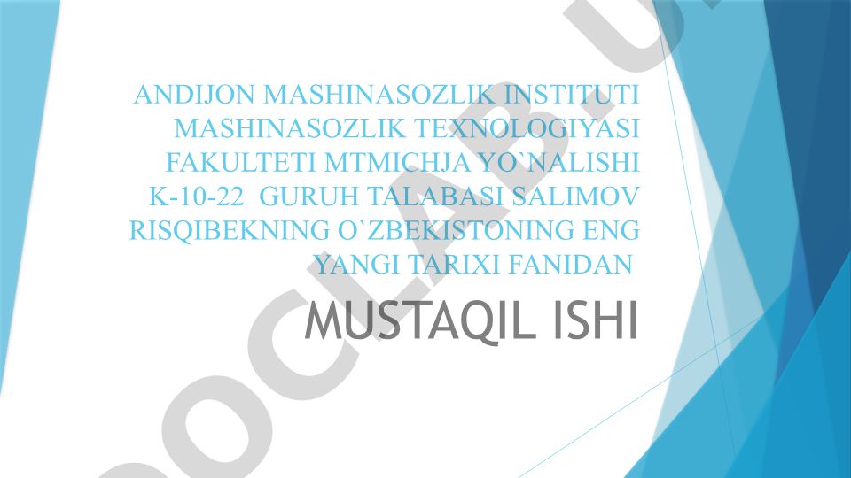Taraqqiyotning O'zbek modeli asosiy tamoyillari va jamiyat sohalarida namoyon bo'lishi
