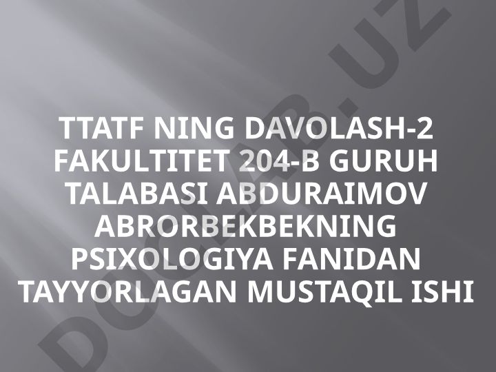 Xarakter aksenturatsiya va uni meyorlashtirish usullari