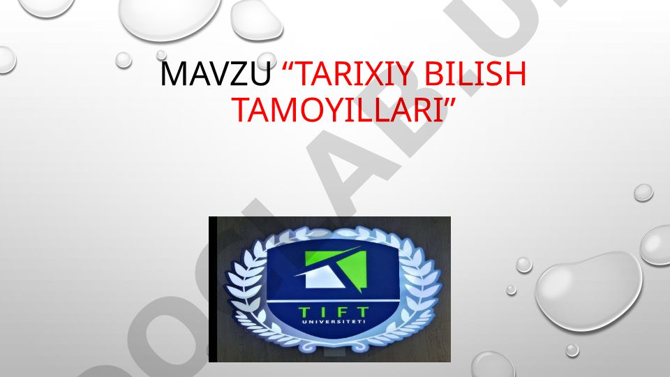 Tarixiy bilish tamoyillari