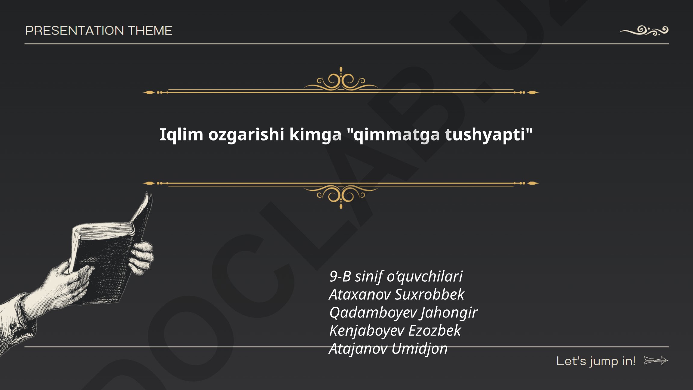 Iqlim o'zgarishining iqtisodiy ta'siri va fermerlarga zarari