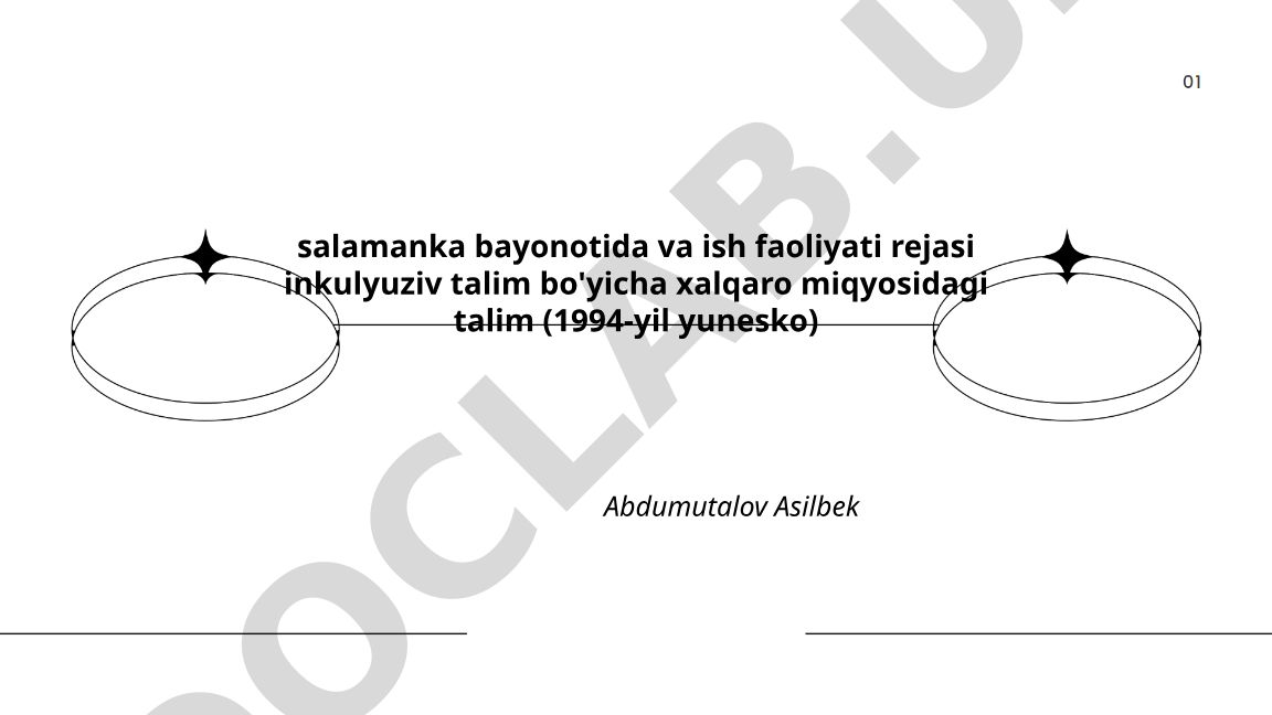 Salamanka bayonotining paydo bo‘lish sabablari va asosiy tamoyillari