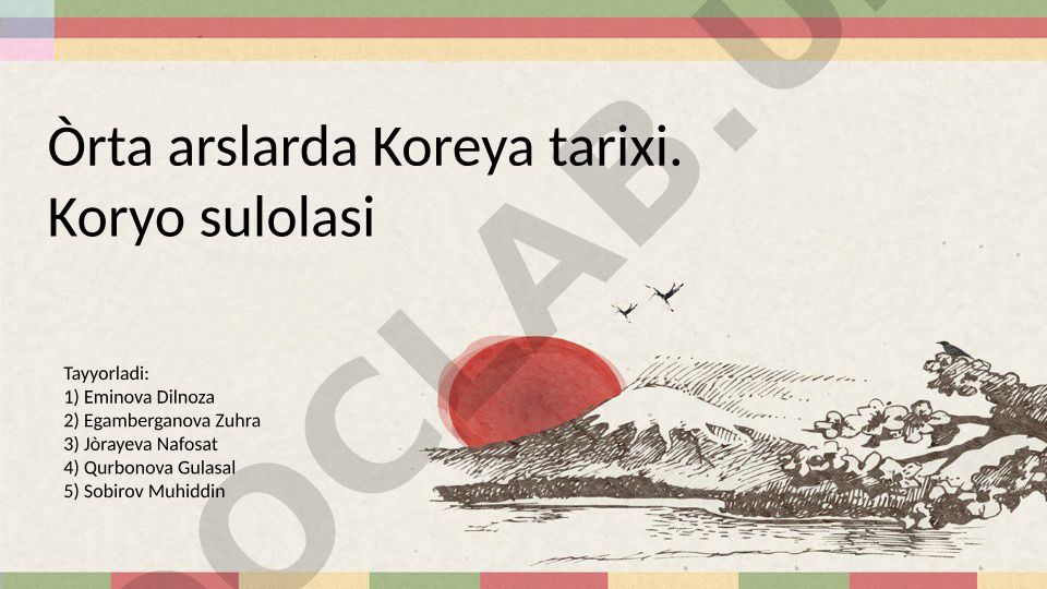 O'rta asrlarda Koreya tarixi va Koryo sulolasi