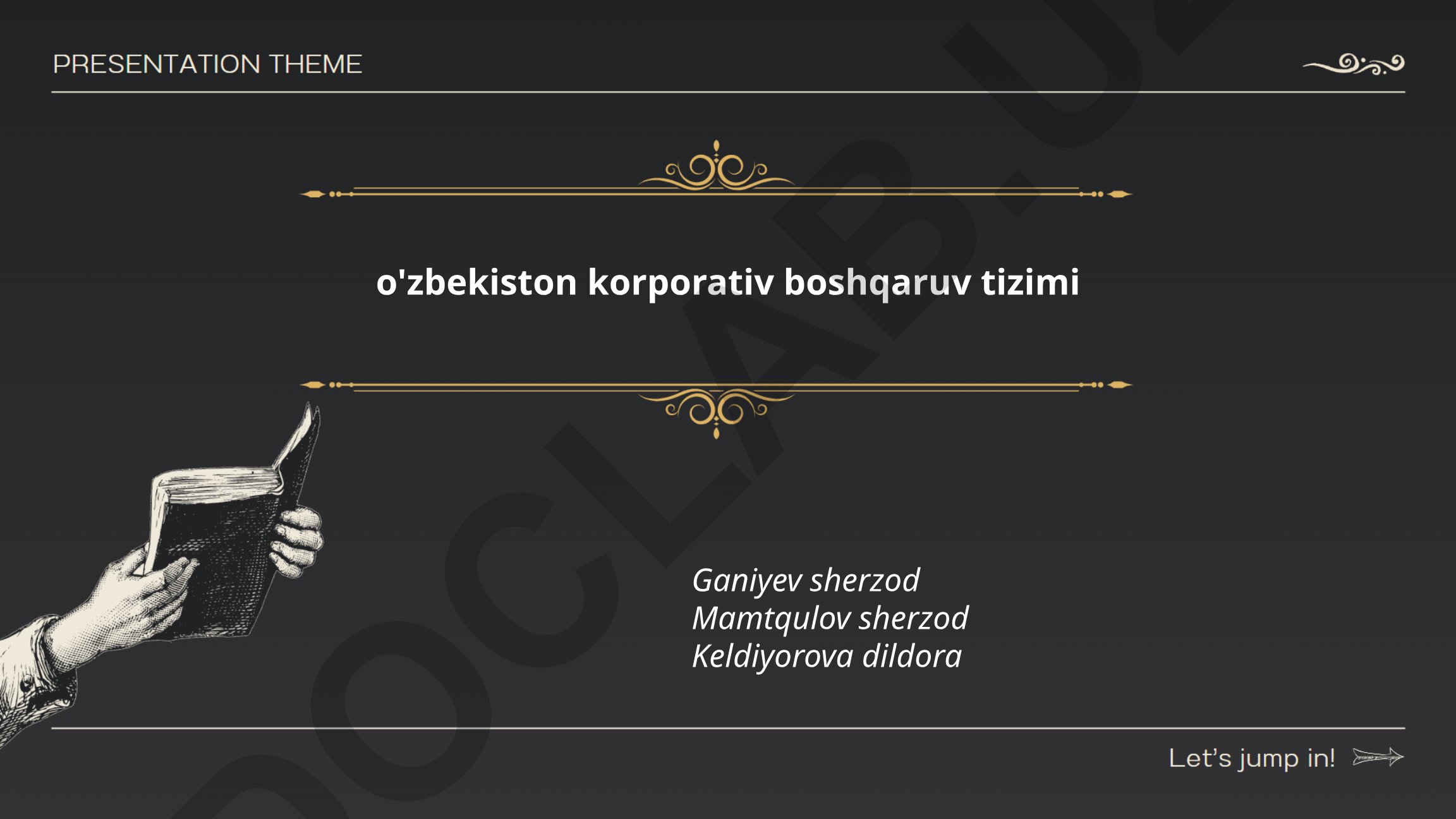 O'zbekiston korporativ boshqaruv tizimi