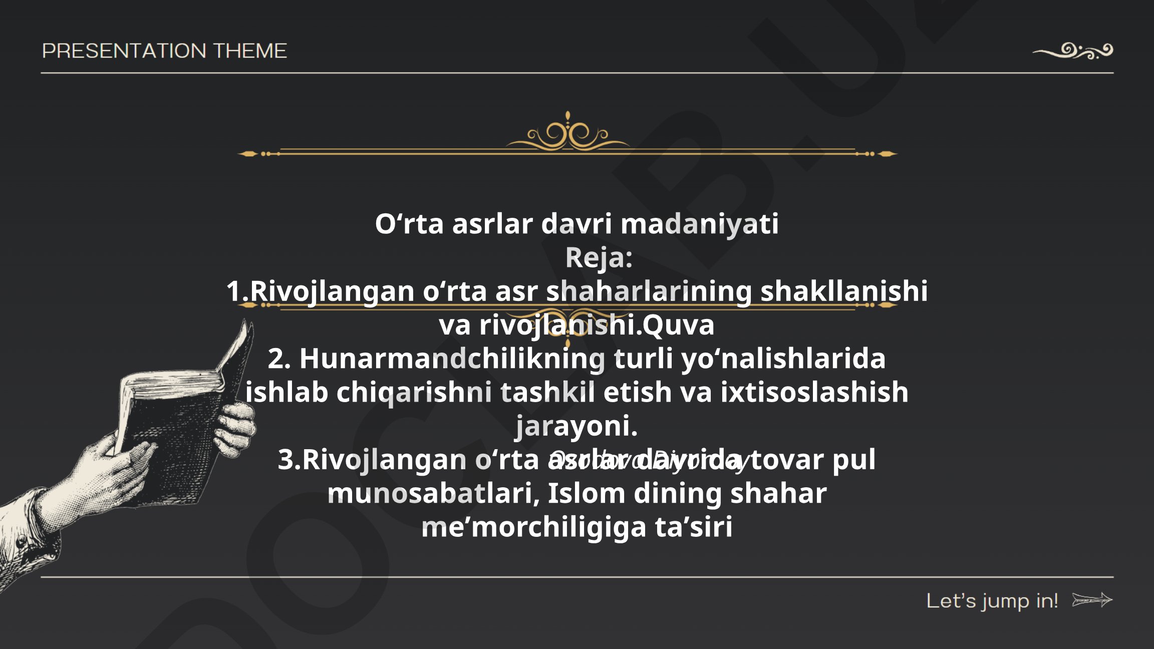 Oʻrta asrlar davri madaniyati