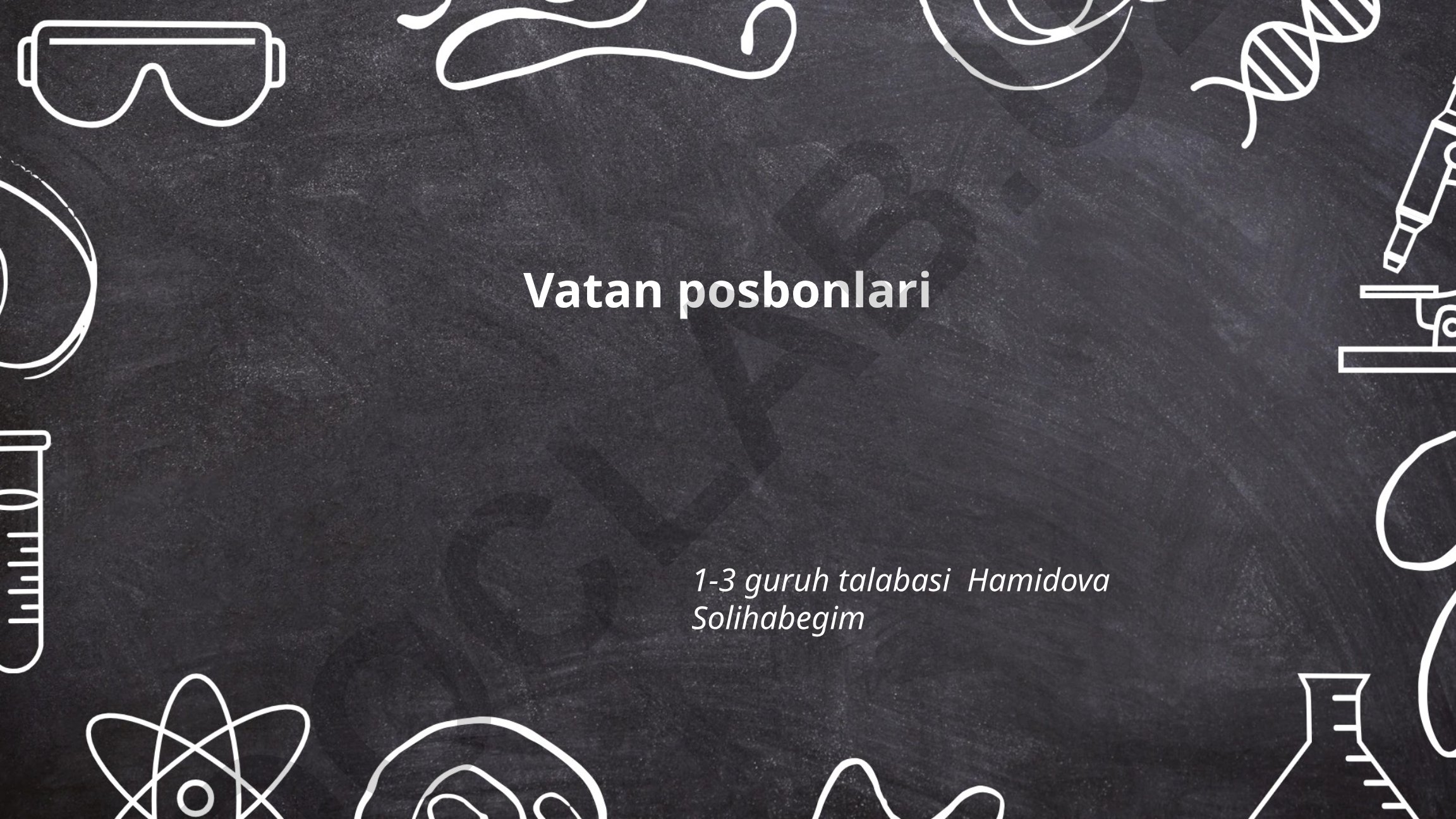 Vatan posbonlarining tarixi, vazifalari va harbiy tayyorgarligi