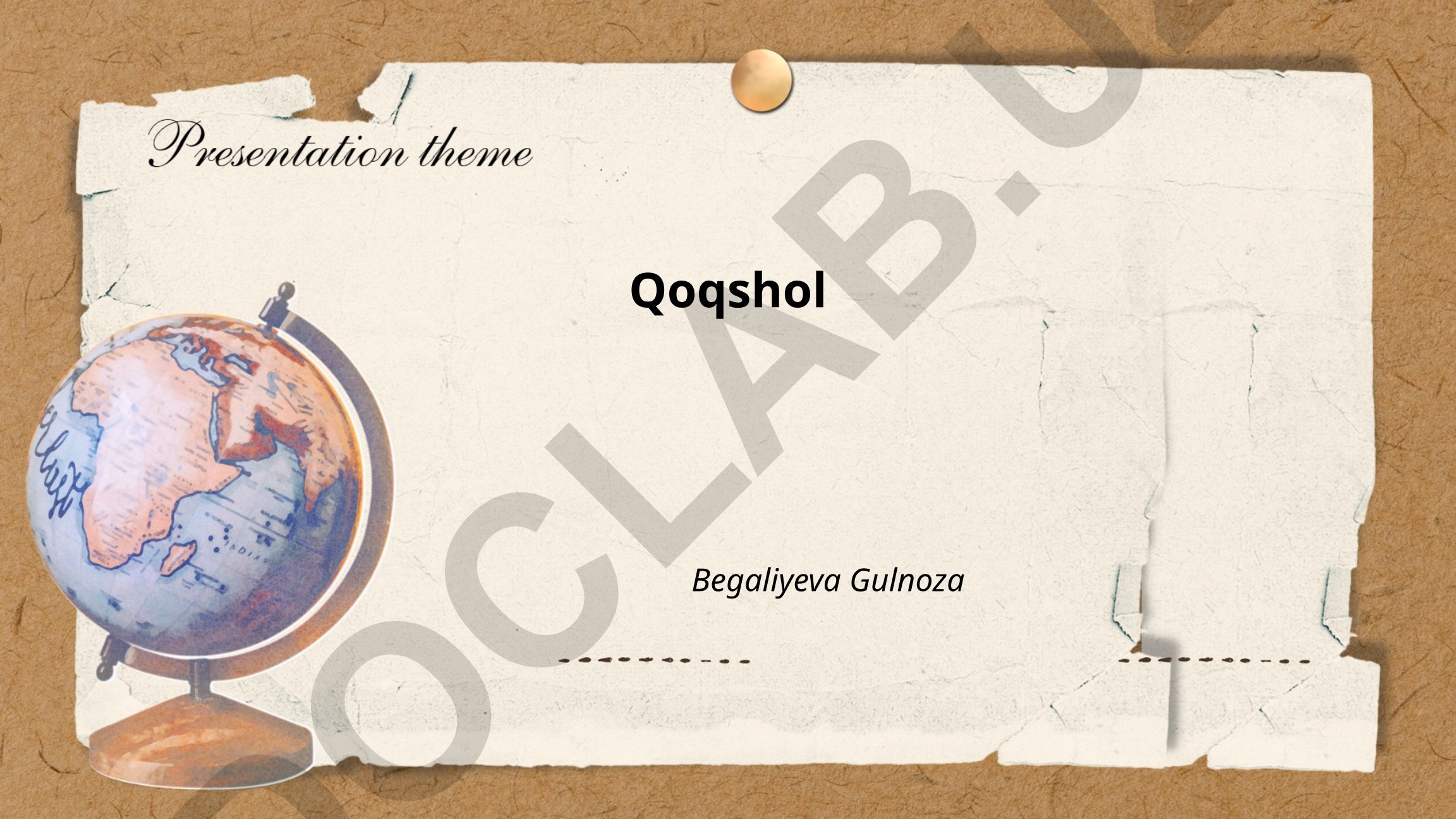 Qo'qshol vodiysi tarixi va Qo'qshol o'simligi xususiyatlari