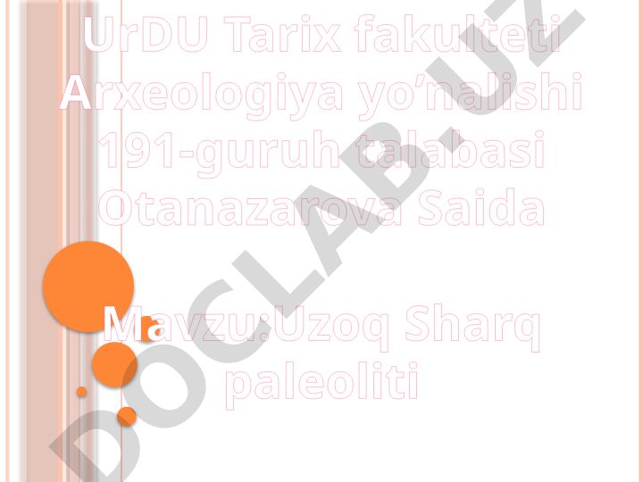 Uzoq Sharq paleoliti Yanshao madaniyati