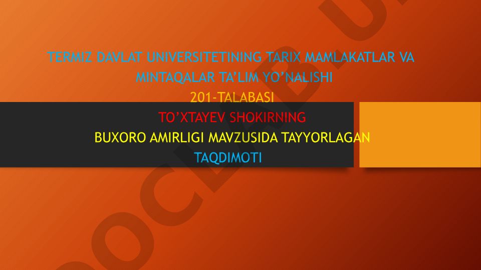 Buxoro Amirligi