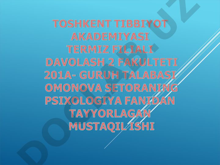Tibbiyotda pedagogik bilimlarning oʻrni va ahamiyati