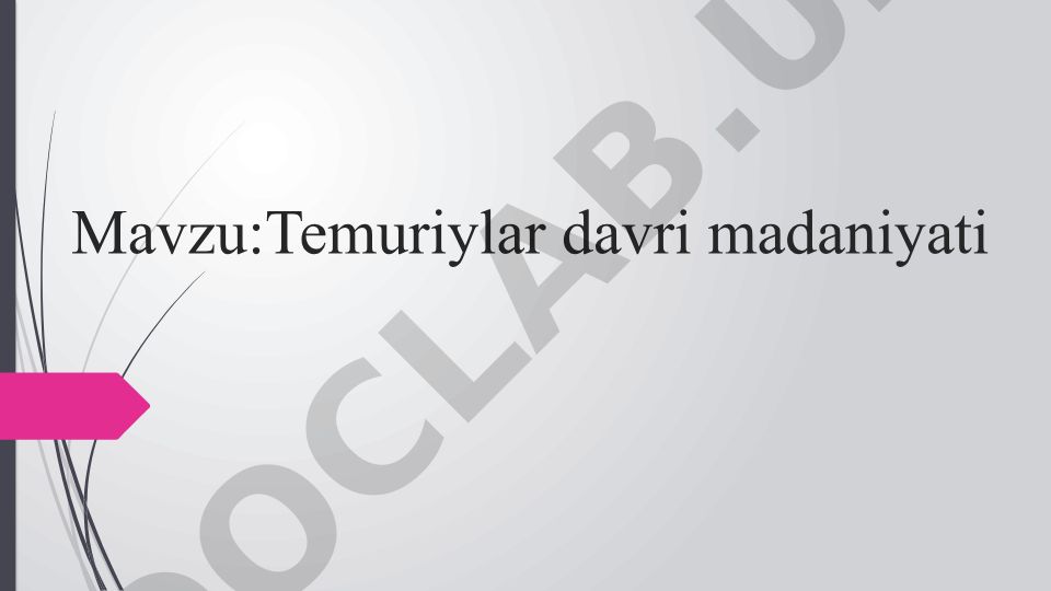 Temuriylar davri madaniyati