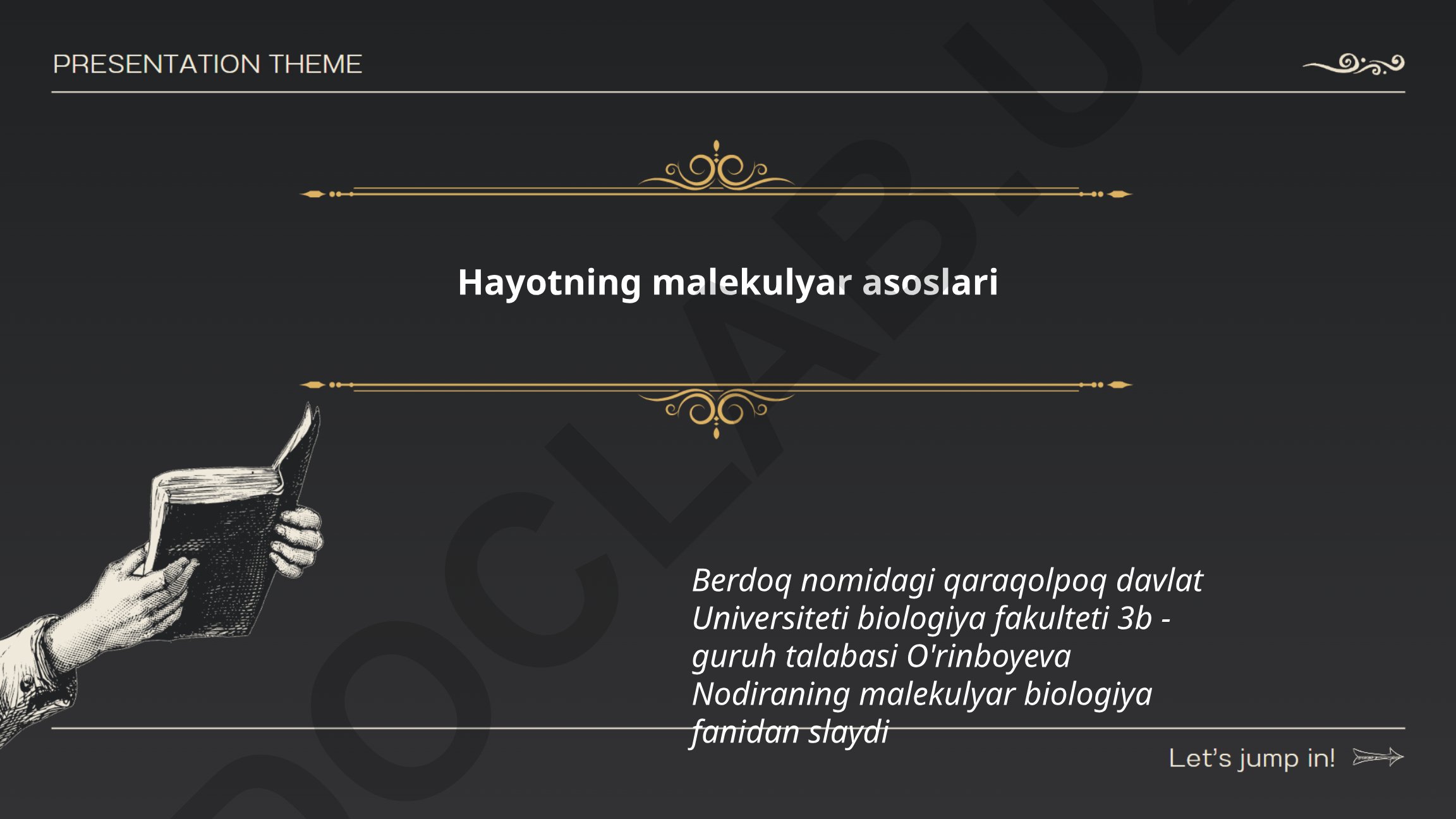 Hayotning molekulyar asoslari