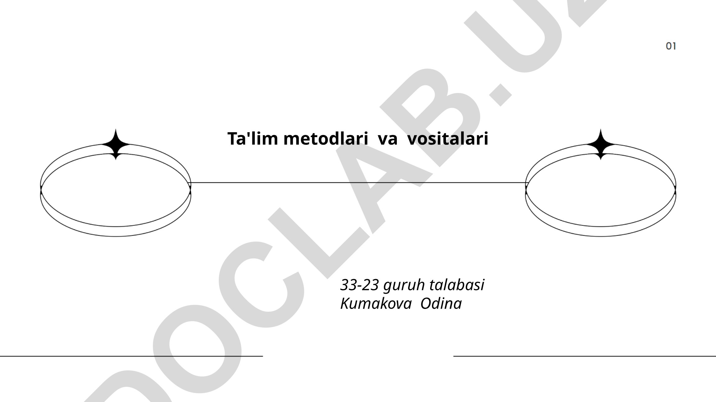 O'qitish metodlari va vositalari