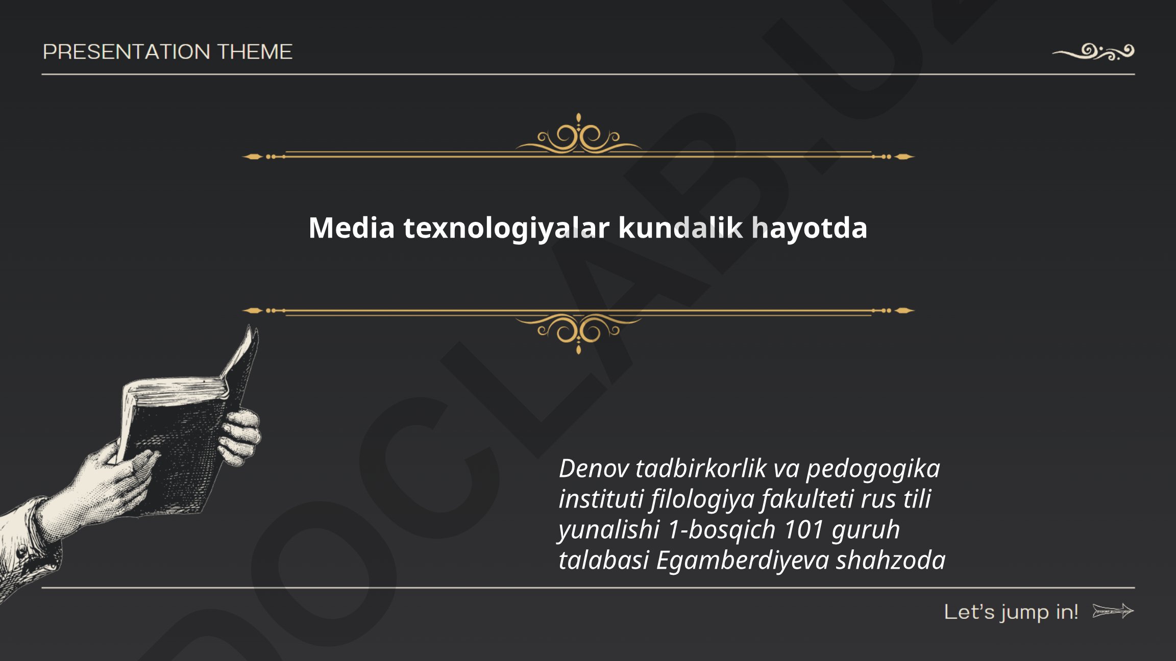 Media texnologiyalar kundalik hayotda