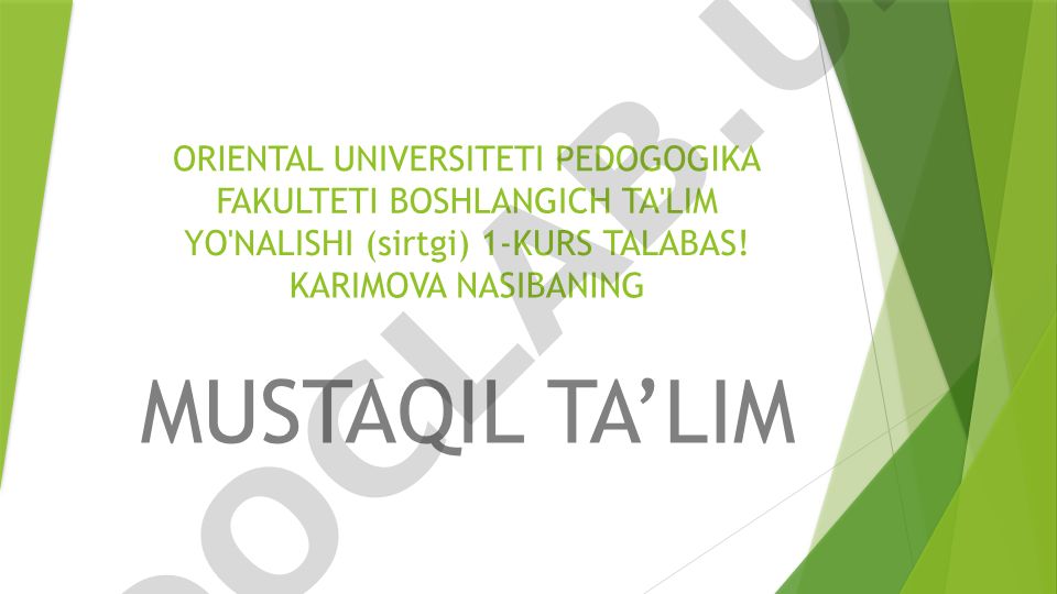 O'qituvchining kasbiy kompetensiyasini shakllantirish texnologiyalari