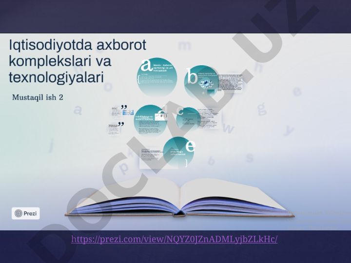Prezi platformasining imkoniyatlari va foydalanish usullari