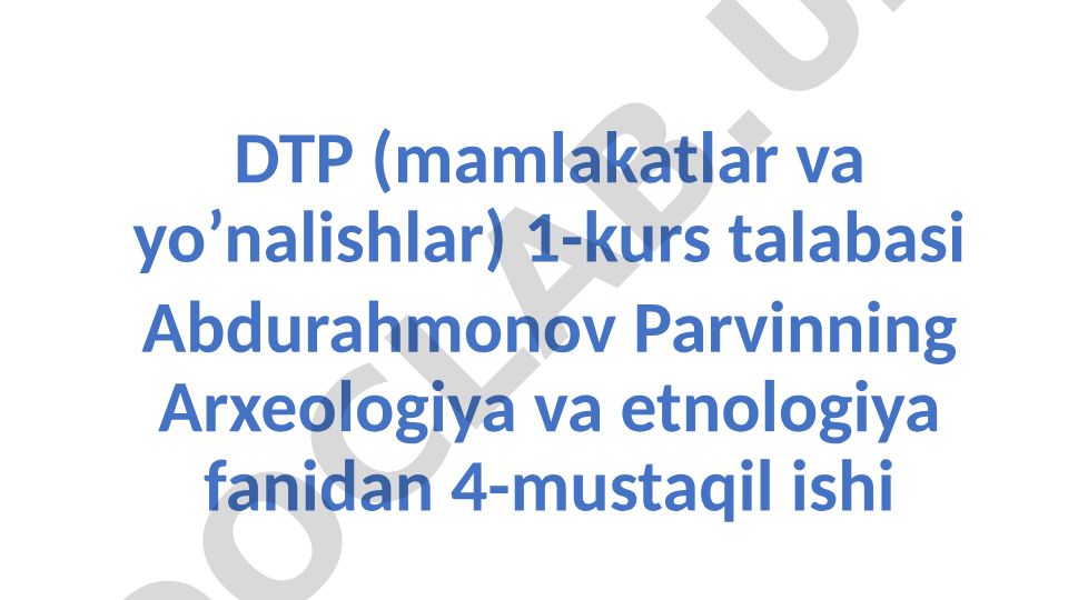 Arxeologik madaniy qatlam