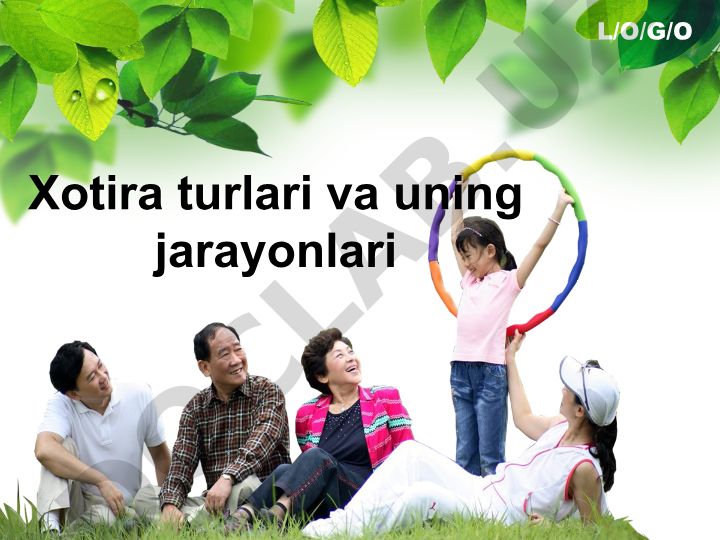 Xotira turlari va uning jarayonlari