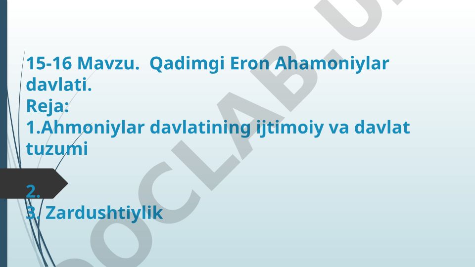 Qadimgi Eron Ahamoniylar davlati
