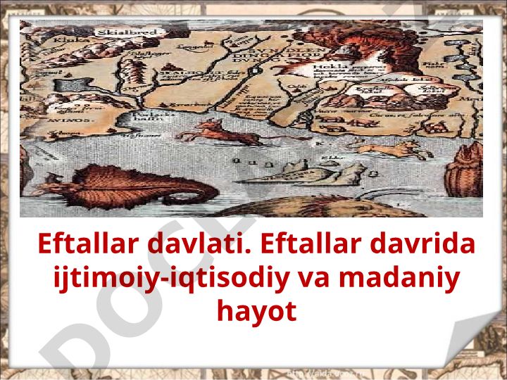 Eftallar davlati tarixi va madaniyati