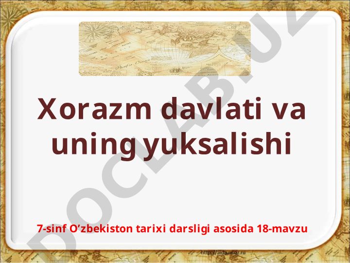 Ma’muniylar davrida Xorazm davlati va uning yuksalishi