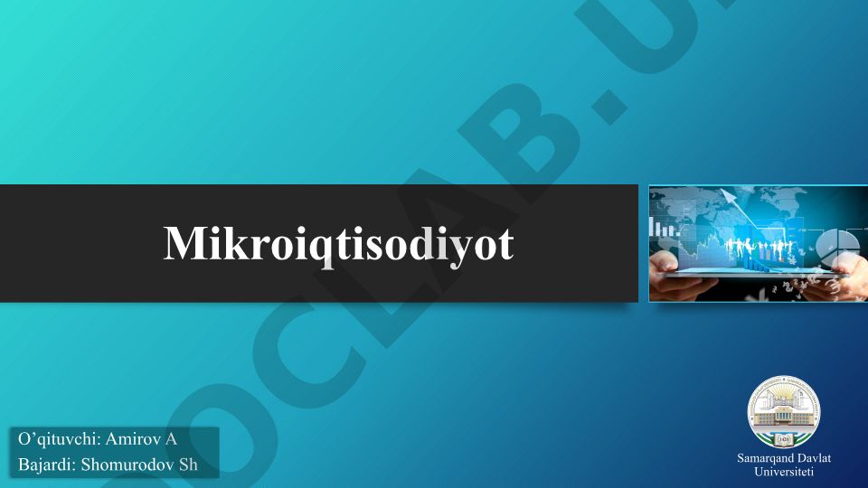 Bozor va Tavakkalchilik