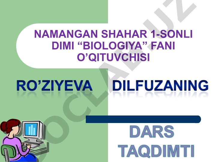 Barg haqida tushuncha va suv bug'latish tajribalari