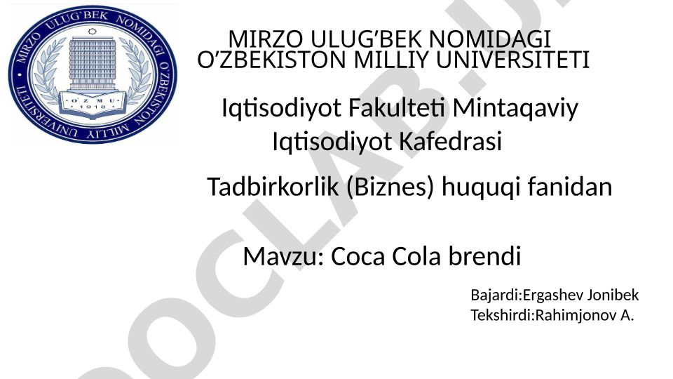 Coca Cola brendi