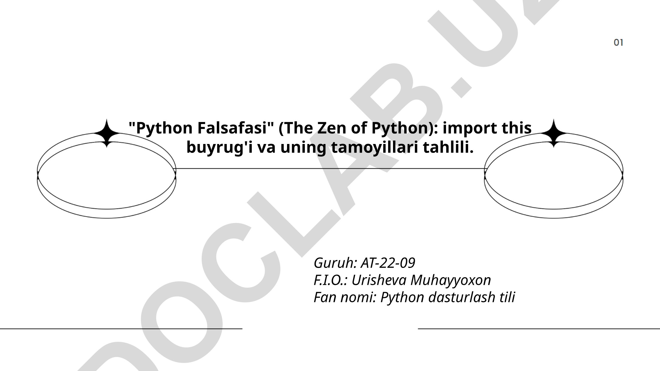 Python Falsafasi (The Zen of Python) import this buyrug'i va tamoyillari tahlili
