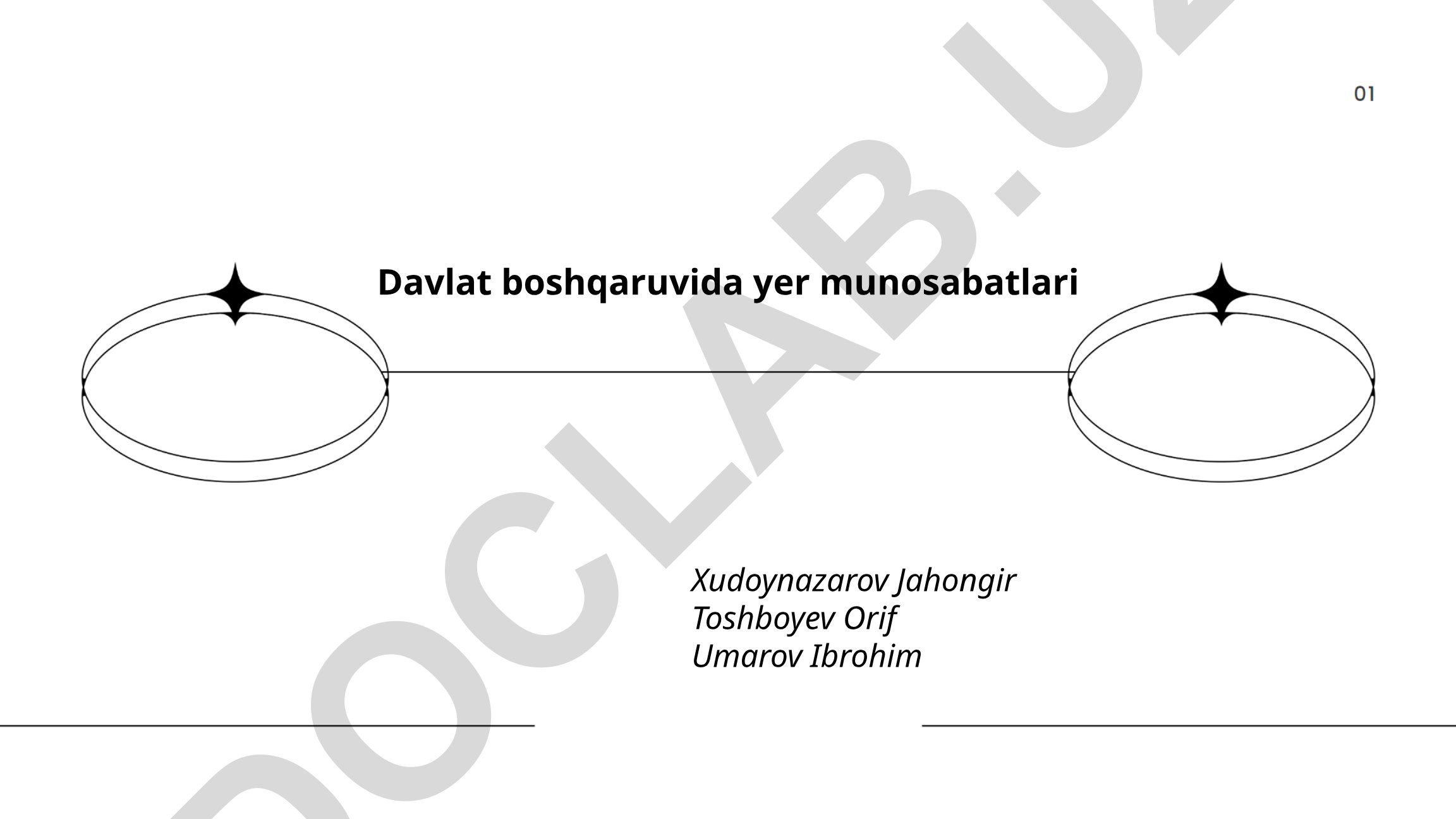 Davlat boshqaruvida yer munosabatlari