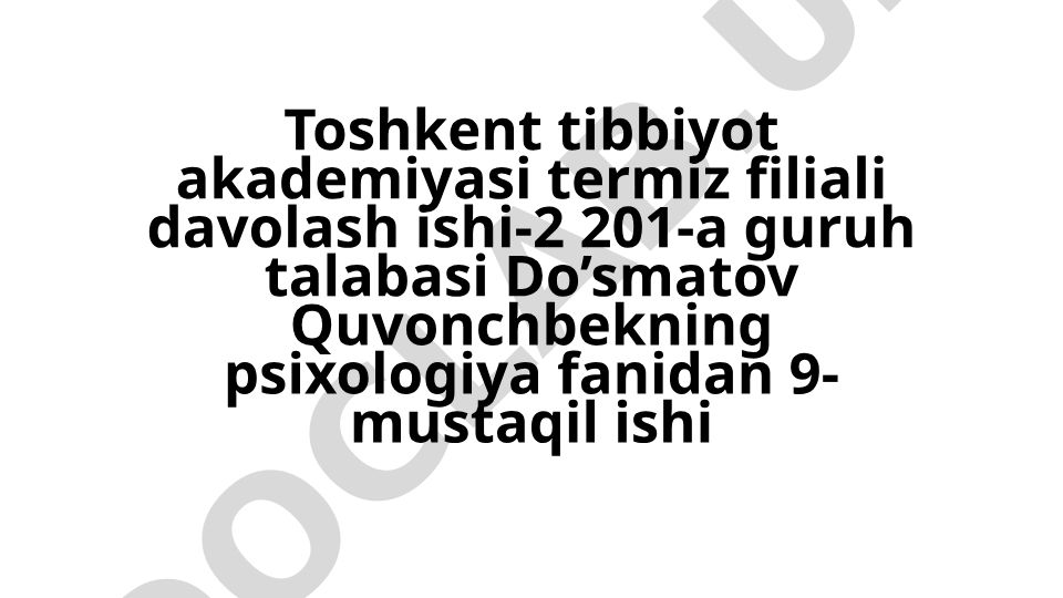 Psixologik moslashuvchanlik va muvozanatni baholash mezonlari
