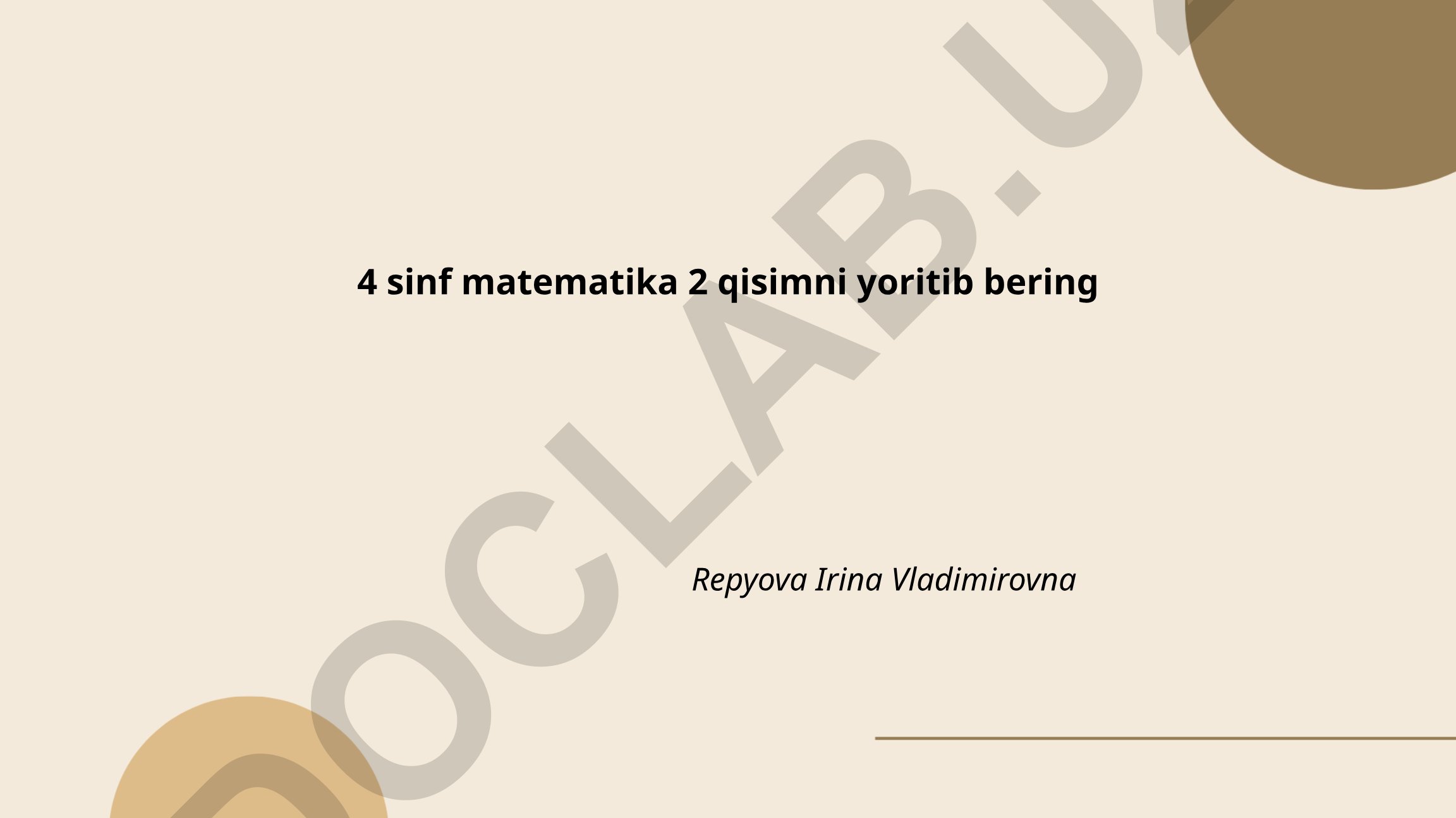 4-sinf matematika 2-qism: tabiiy sonlar bilan amallar