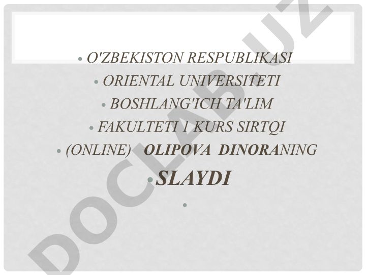 To'plamlar va ular ustida operatsiyalar