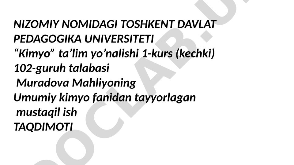 Eritmalarning konsentratsiyalarini ifodalash usullari