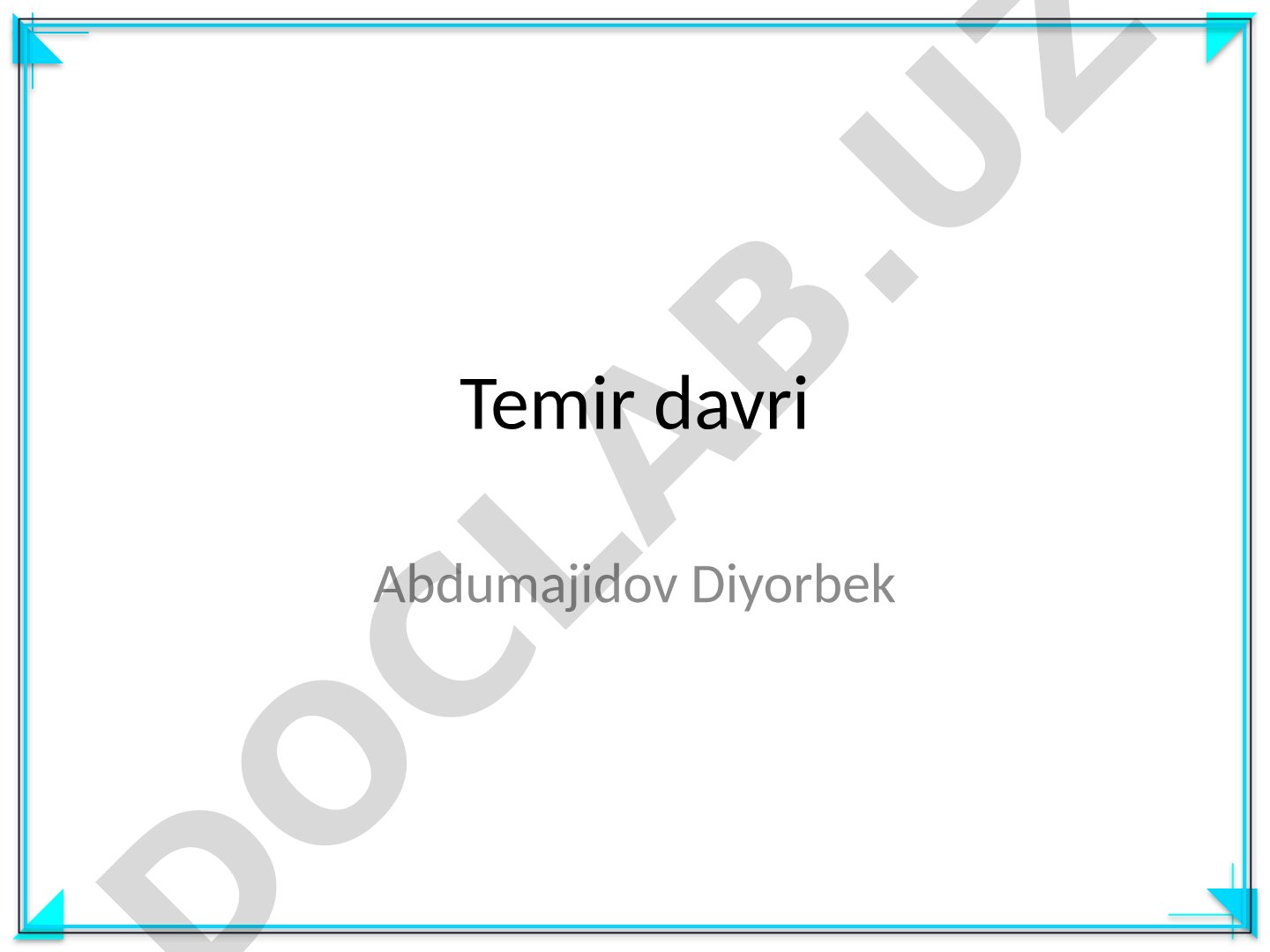 Temir davri