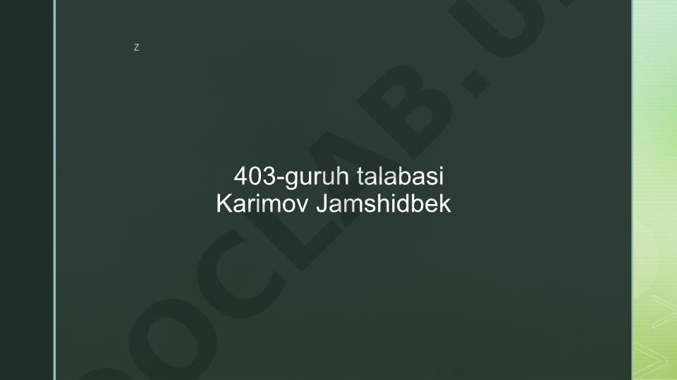 Yoshlik davrining morfologik va fiziologik xususiyatlari