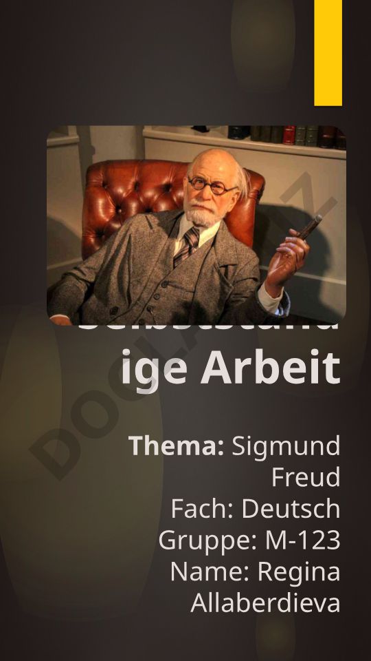 Sigmund Freud hayoti va psixoanaliz asoschisi