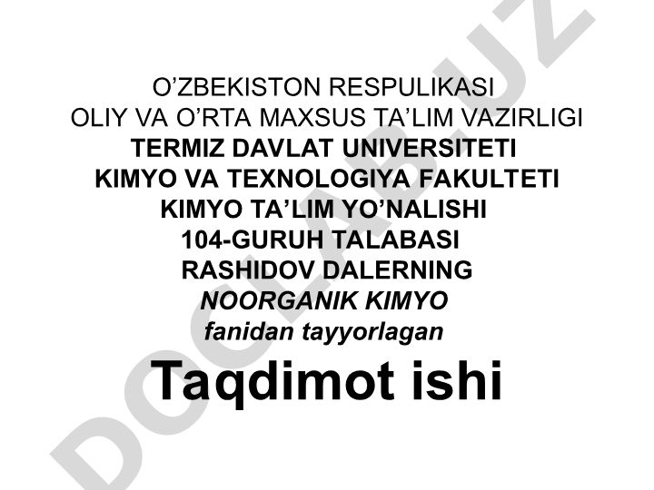 O'zbekiston kimyo sanoati: tarmoqlar tarkibi va geografiyasi