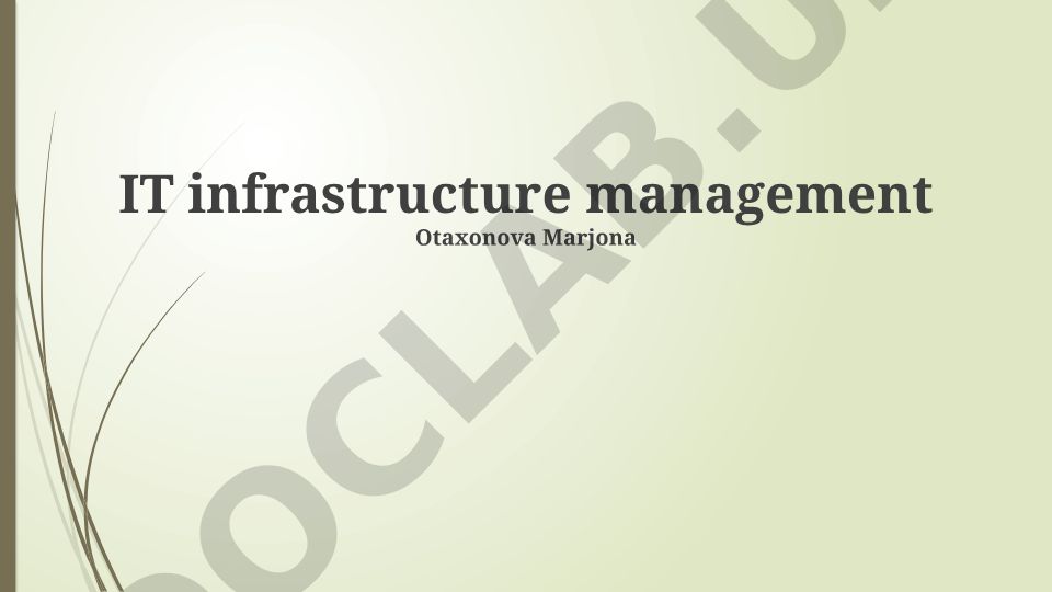 IT Infrastructure Management: An Overview
