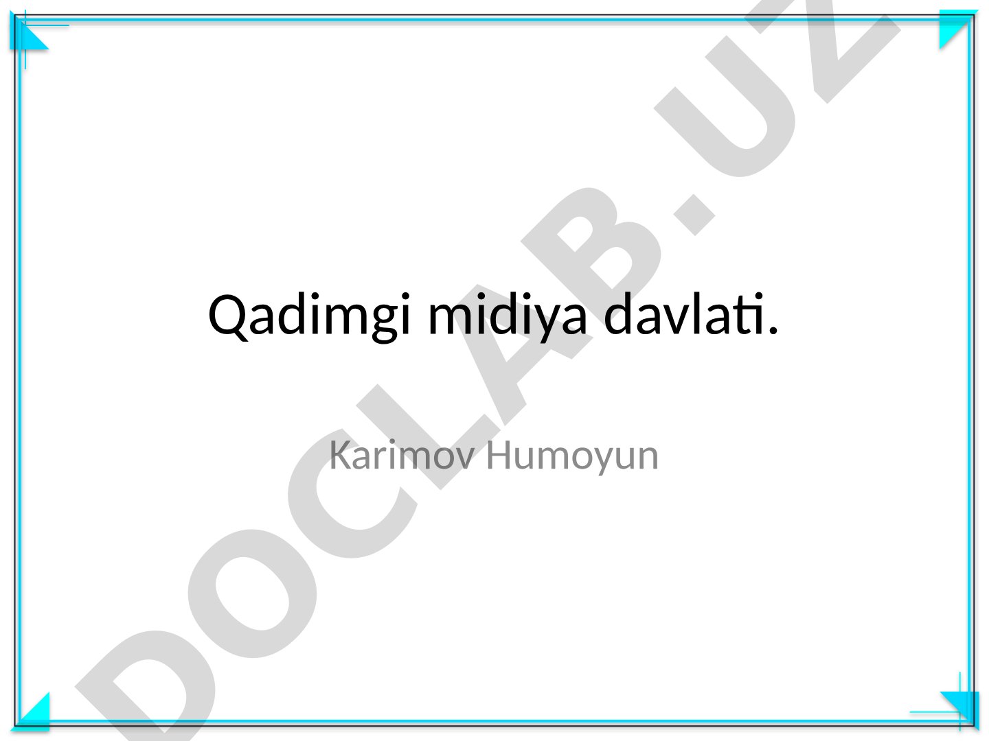 Qadimgi midiya davlati