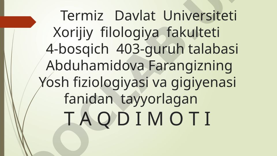 Oliy nerv faoliyatining tiplari. Bolalarda nevroz kasalliklari va ularni oldini olish. Uyqu, tush ko'rish va gipnoz