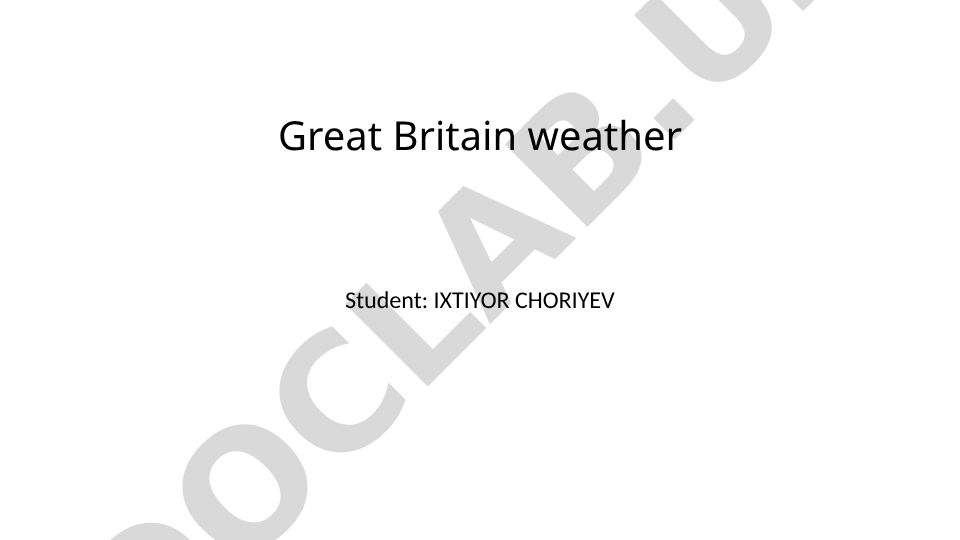 Great Britain weather