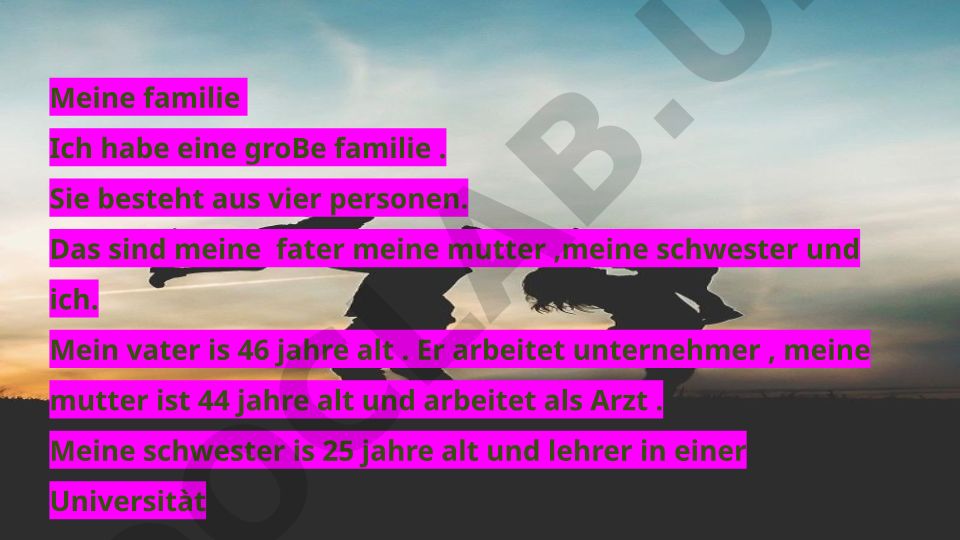 Meine Familie und ihre Bedeutung