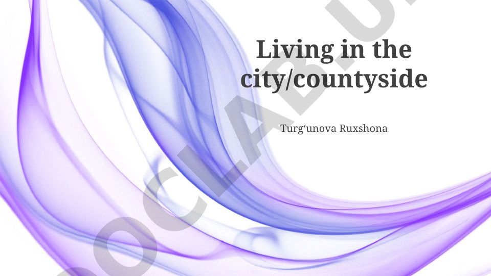City vs. Countryside: A Lifestyle Comparison
