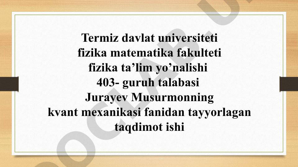 Magnit maydonida spektral chiziqlarning ajralishi